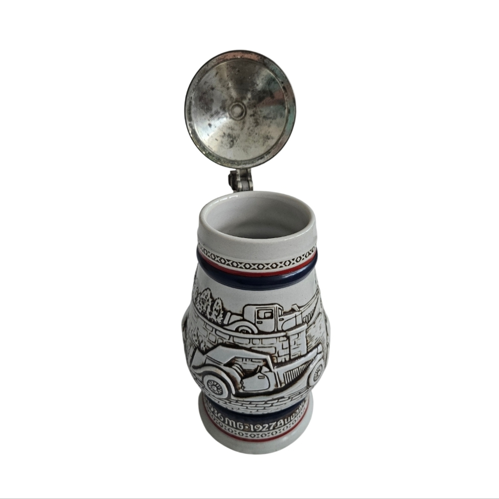Avon Ceramic Lidded Beer Stein with Handcrafted Design - Picture 5 of 7